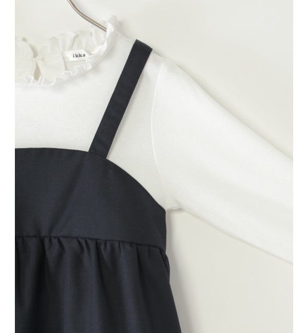 ikka kids「ツイード風ジャケットワンピースセット（120~150cm）」|スカート|