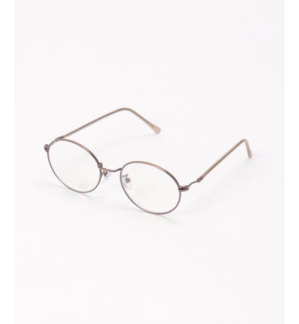 ikka「伊達ブルーライトカットメガネ」|サングラス|ブラウン