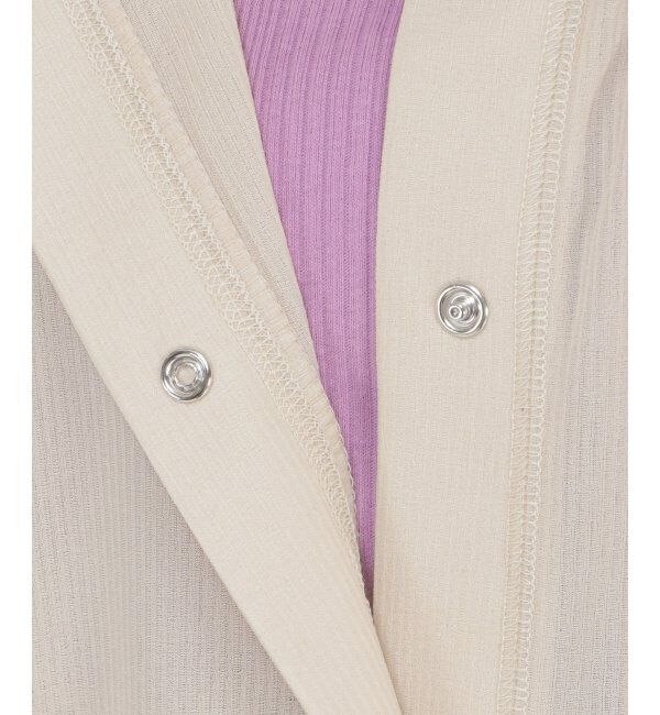 Lbc with Life「ひんやりタッチスナップボタンカーデ」|カーディガン|