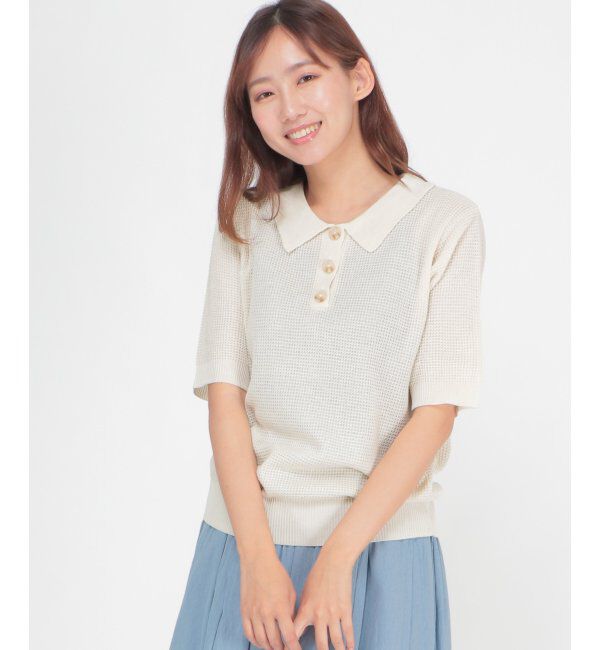 Lbc with Life「ニットポロ」|カーディガン|