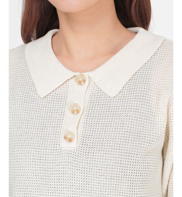 Lbc with Life「ニットポロ」|カーディガン|