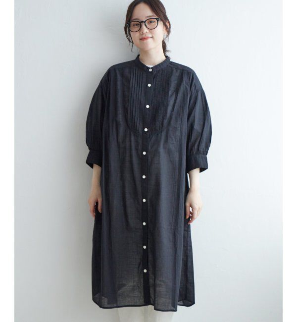 Lbc with Life「リネンブレンドピンタックワンピース」|ワンピース|