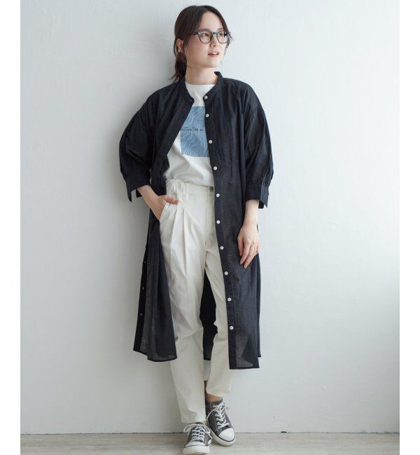 Lbc with Life「リネンブレンドピンタックワンピース」|ワンピース|