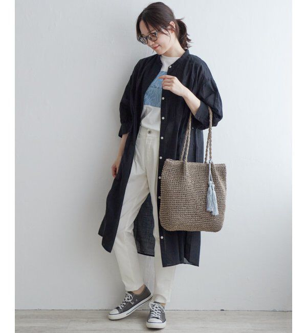 Lbc with Life「リネンブレンドピンタックワンピース」|ワンピース|