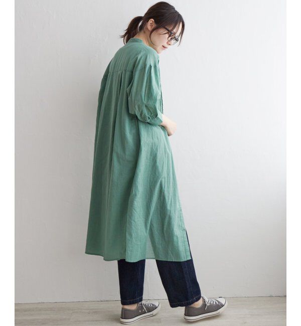 Lbc with Life「リネンブレンドピンタックワンピース」|ワンピース|