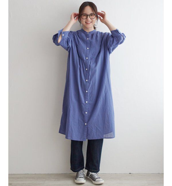 Lbc with Life「リネンブレンドピンタックワンピース」|ワンピース|