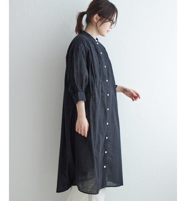Lbc with Life「リネンブレンドピンタックワンピース」|ワンピース|