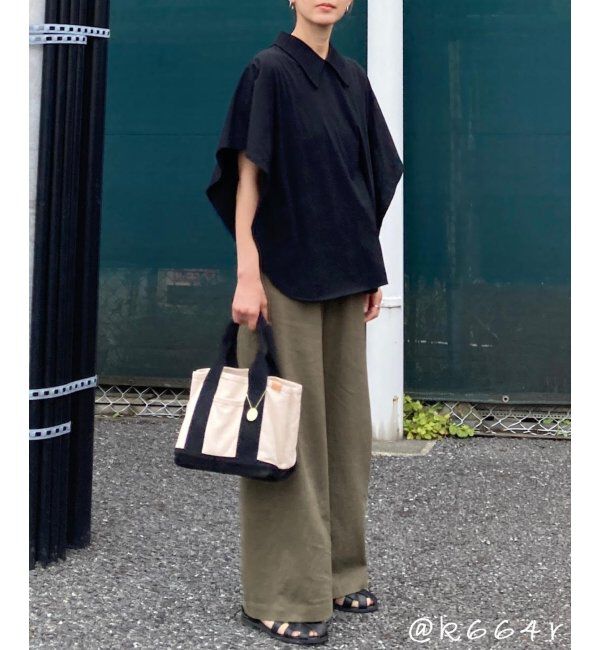 Lbc with Life「リネン混シャーリングワイドパンツ」|その他|