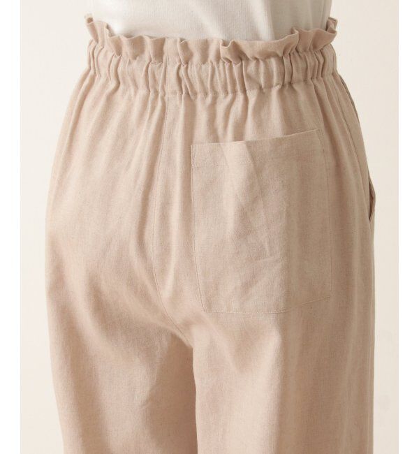 Lbc with Life「リネン混シャーリングワイドパンツ」|その他|