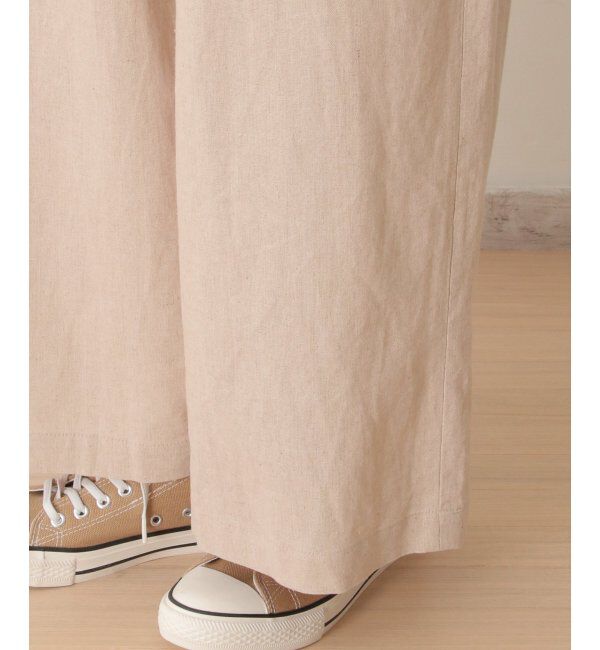 Lbc with Life「リネン混シャーリングワイドパンツ」|その他|