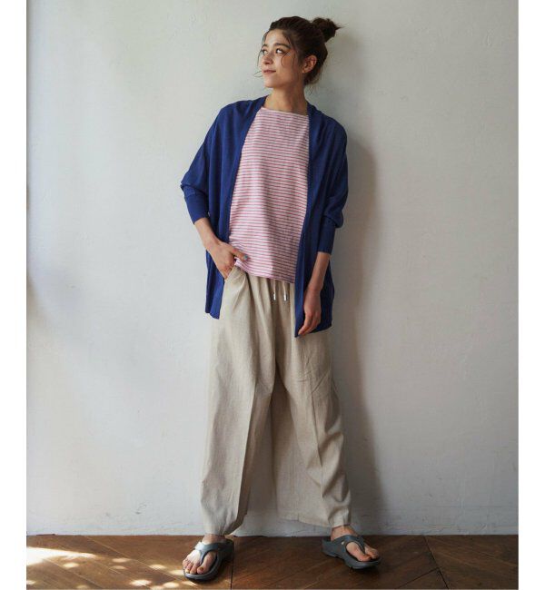Lbc with Life「リネン混シャーリングワイドパンツ」|その他|