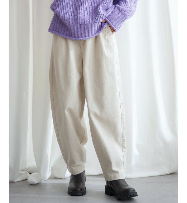 Lbc with Life「起毛ヘリンボンコージータックパンツ」|その他|