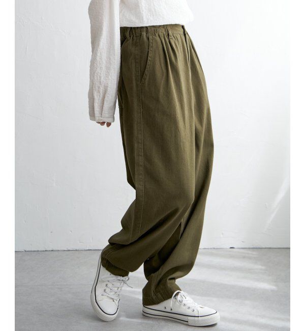 Lbc with Life「起毛ヘリンボンコージータックパンツ」|その他|