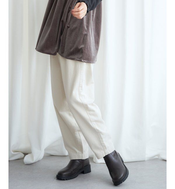 Lbc with Life「起毛ヘリンボンコージータックパンツ」|その他|