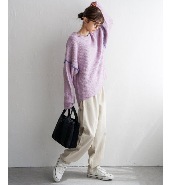 Lbc with Life「起毛ヘリンボンコージータックパンツ」|その他|