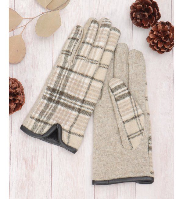 Lbc with Life「チェックパターングローブ」|手袋|