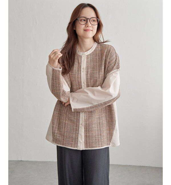 Lbc with Life「イソザイキリカエシャツ」|シャツ・ブラウス|オレンジ