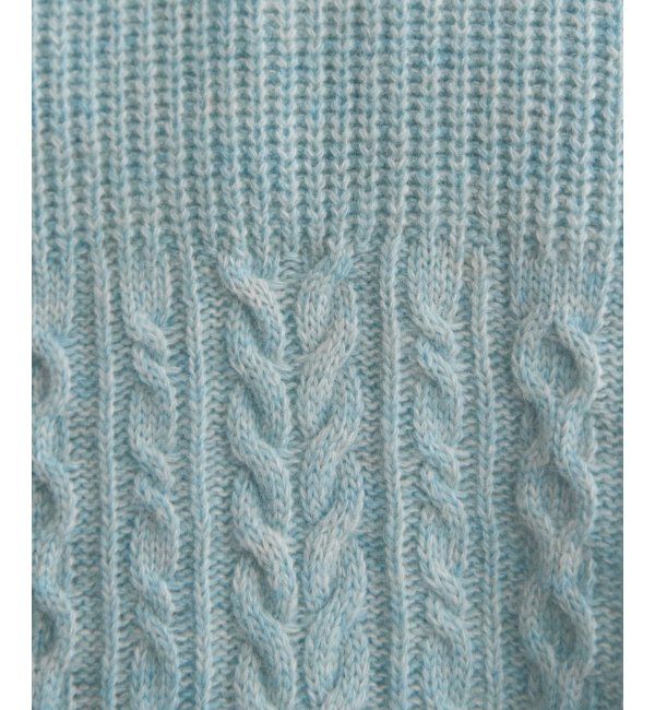 Lbc with Life「ウール混サイドリボンケーブルベスト」|ニット・セーター|