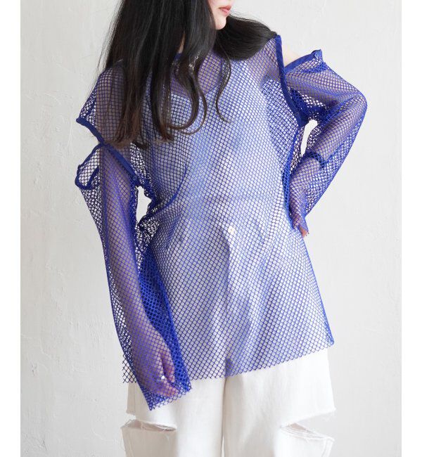 VENCE share style「カットアウト2Wayメッシュプルオーバー」|Tシャツ・カットソー|