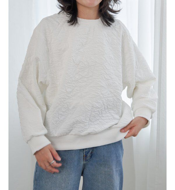 VENCE share style「ふくれジャガードプルオーバー」|Tシャツ・カットソー|オフホワイト