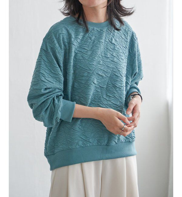 VENCE share style「ふくれジャガードプルオーバー」|Tシャツ・カットソー|グリーンケイ