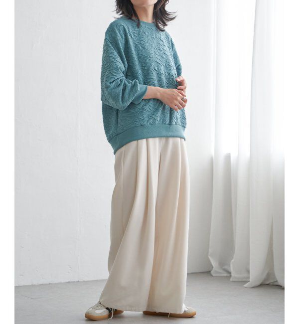 VENCE share style「ふくれジャガードプルオーバー」|Tシャツ・カットソー|