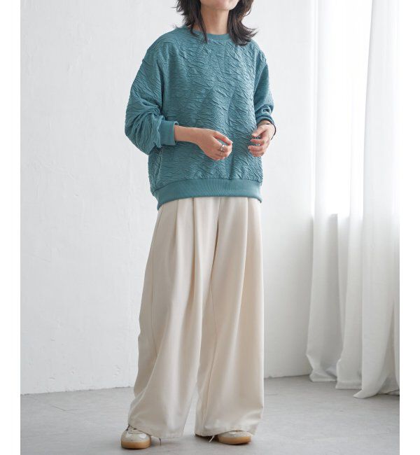 VENCE share style「ふくれジャガードプルオーバー」|Tシャツ・カットソー|