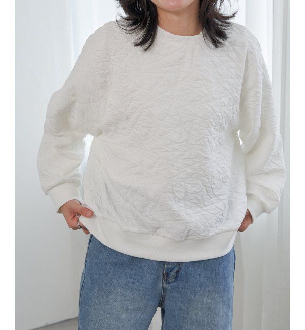 VENCE share style「ふくれジャガードプルオーバー」|Tシャツ・カットソー|