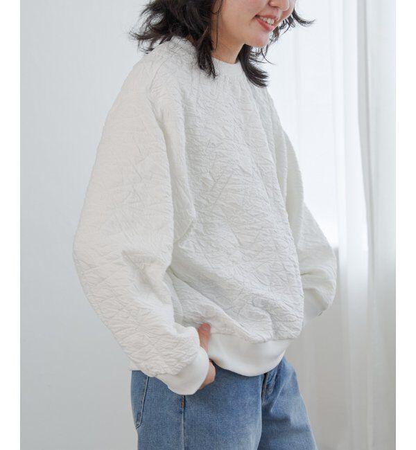 VENCE share style「ふくれジャガードプルオーバー」|Tシャツ・カットソー|