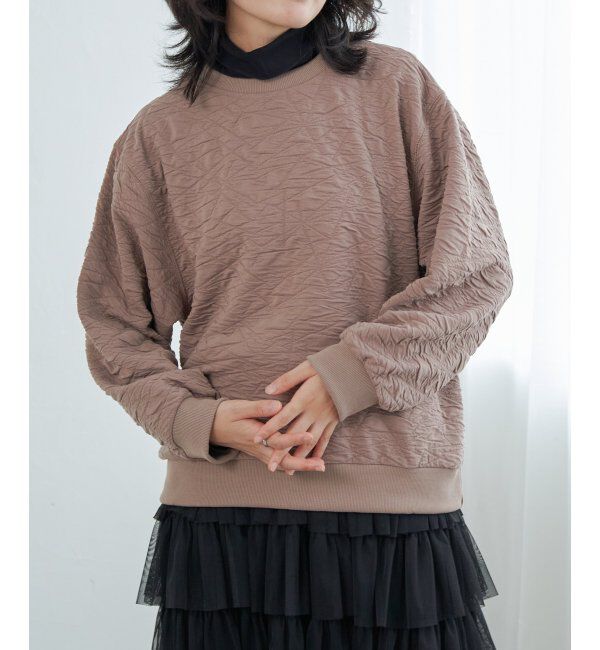 VENCE share style「ふくれジャガードプルオーバー」|Tシャツ・カットソー|