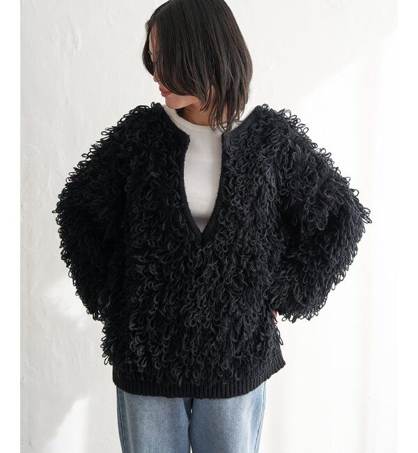 VENCE share style「前後2WAYループヤーンプルオーバー」|ニット・セーター|