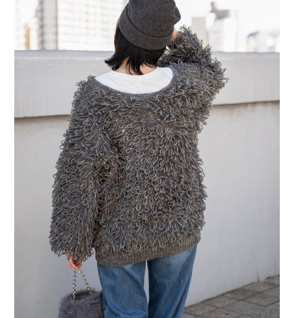 VENCE share style「前後2WAYループヤーンプルオーバー」|ニット・セーター|