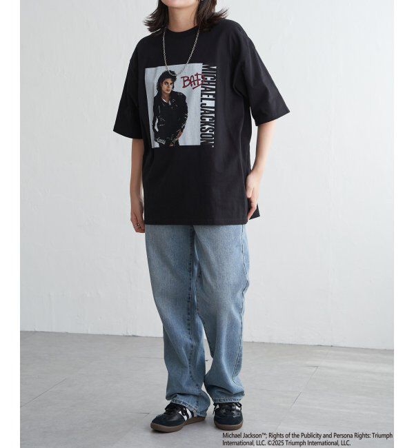 VENCE share style「Michael Jackson マイケル・ジャクソン BADプリントTee」|Tシャツ・カットソー|