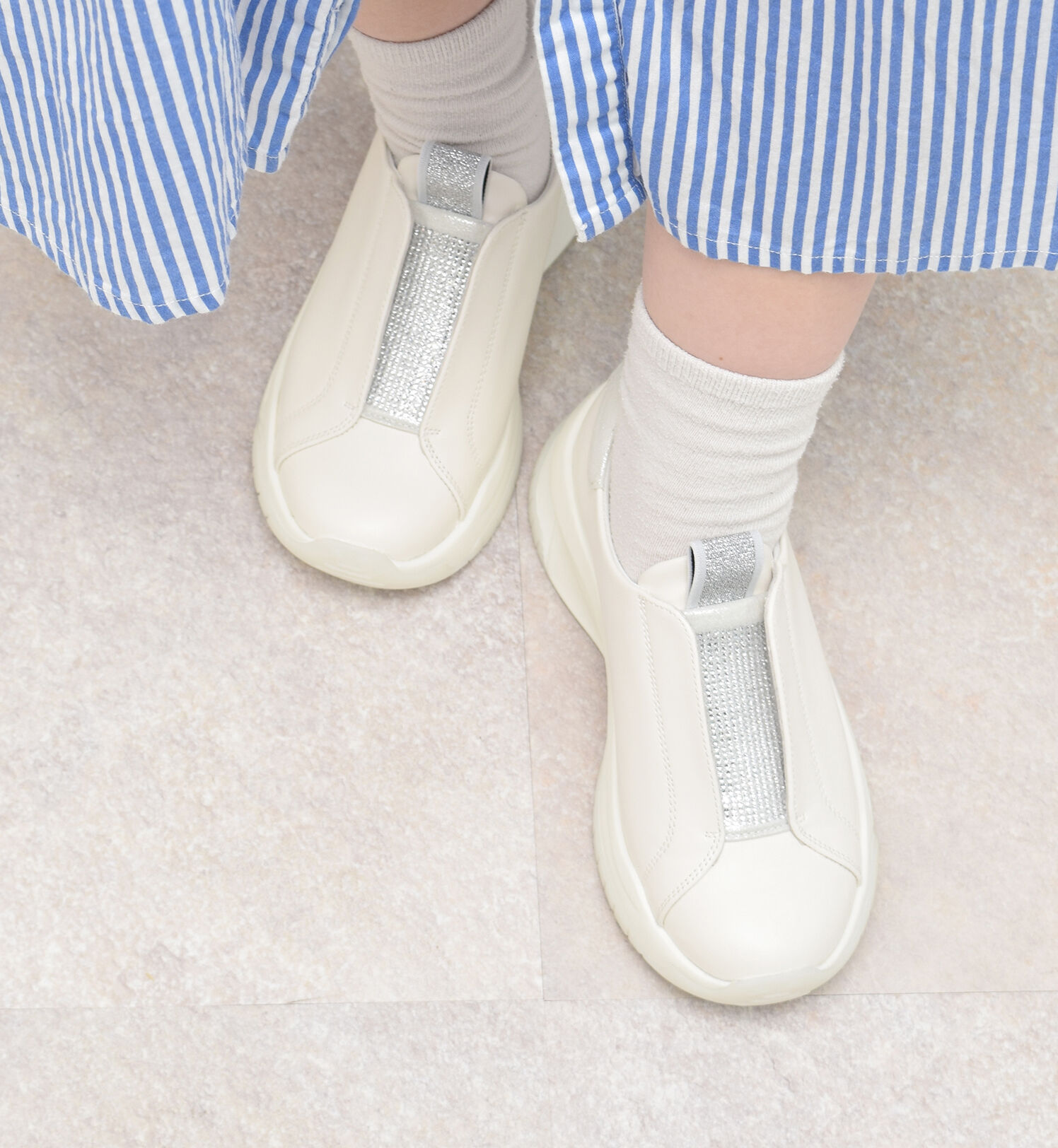 Bridget Birkin「【Bridget Birkin】センターストーンスニーカー」|スニーカー|WH