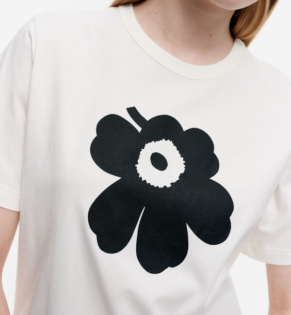 Marimekko「Erna relaxed Unikko placement Tシャツ」|シャツ・ブラウス|