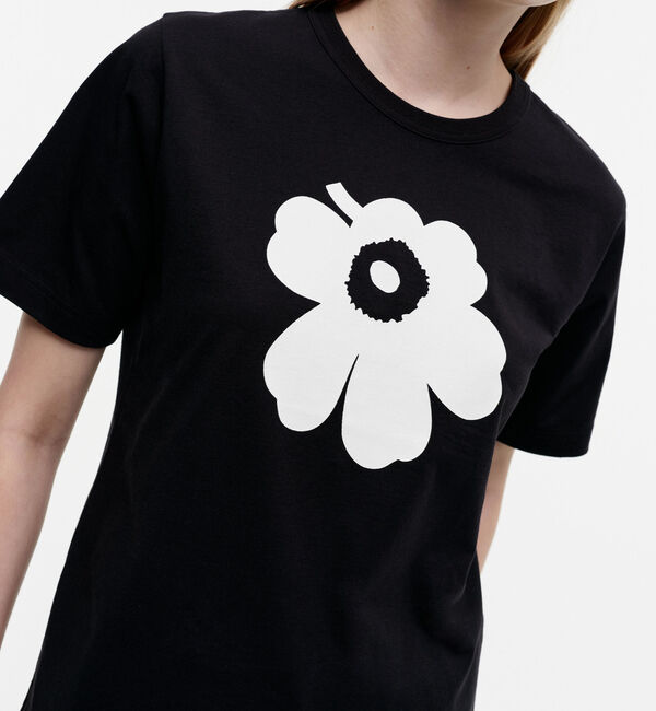 Marimekko「Erna relaxed Unikko placement Tシャツ」|シャツ・ブラウス|