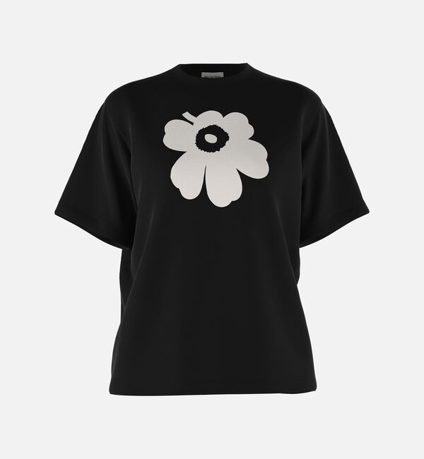 Marimekko「Erna relaxed Unikko placement Tシャツ」|シャツ・ブラウス|