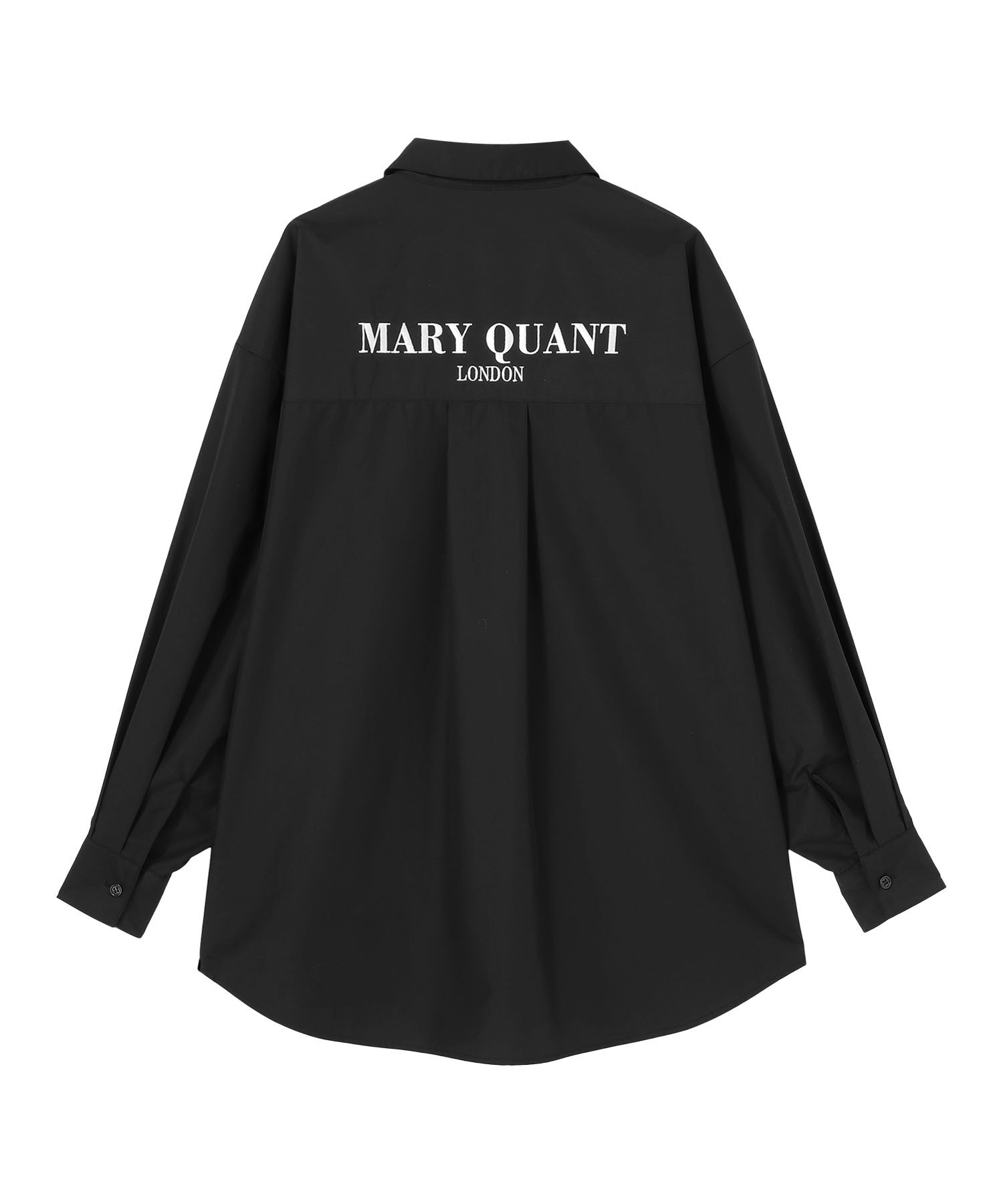 MARY QUANT「バックロゴシャツ ブラウス」|カーディガン|