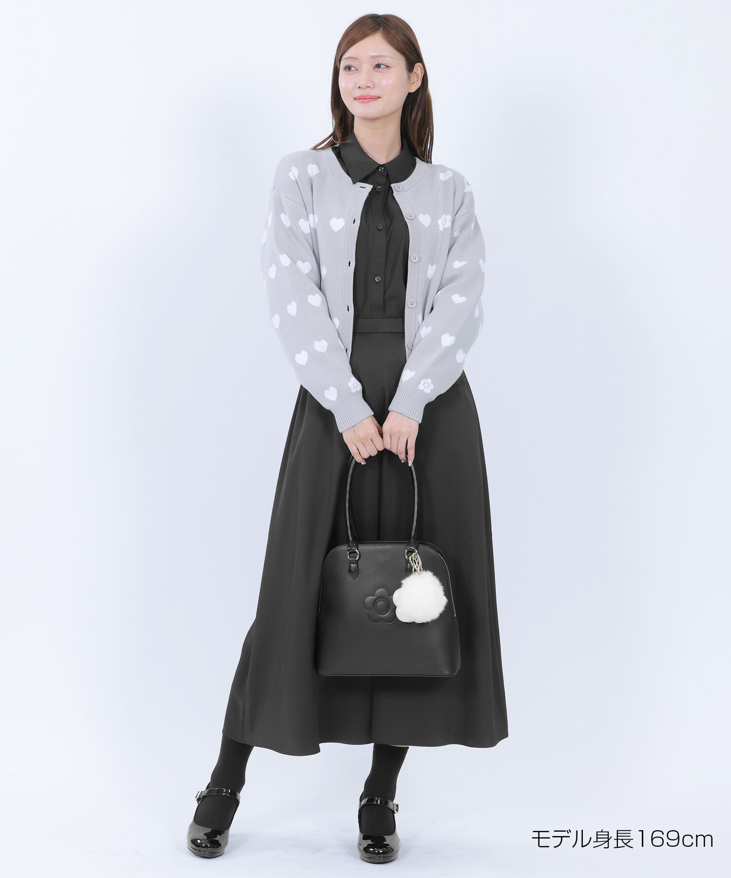 MARY QUANT「バックロゴシャツ ブラウス」|カーディガン|