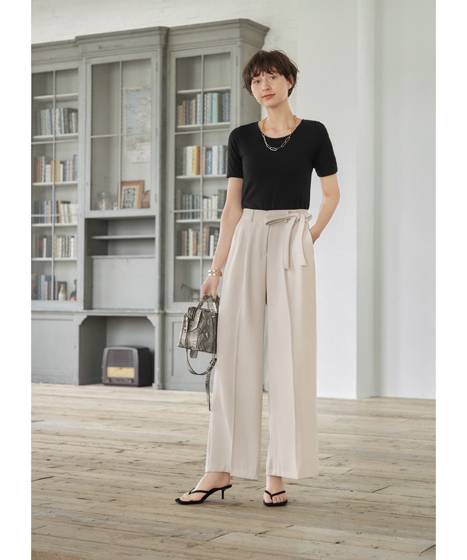 STYLE DELI「首開きシンプルTシャツ」|Tシャツ・カットソー|