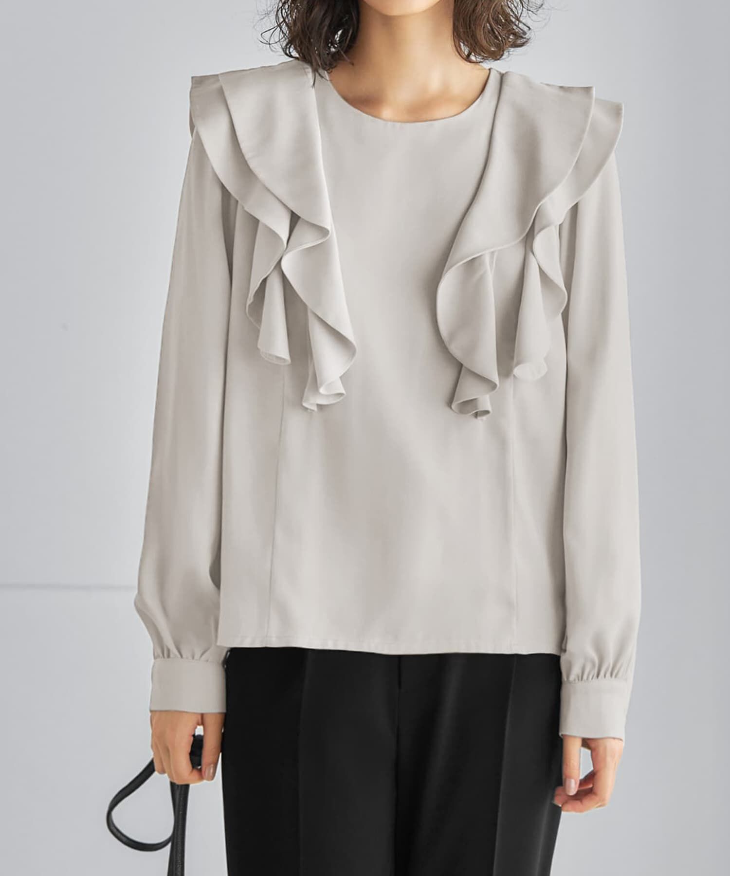 STYLE DELI「フロントダブルフリルブラウス」|シャツ・ブラウス|