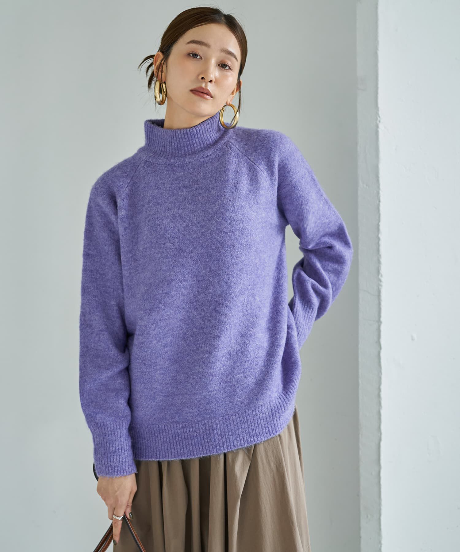 STYLE DELI「ヤク風タートルネックニットトップス」|ニット・セーター|