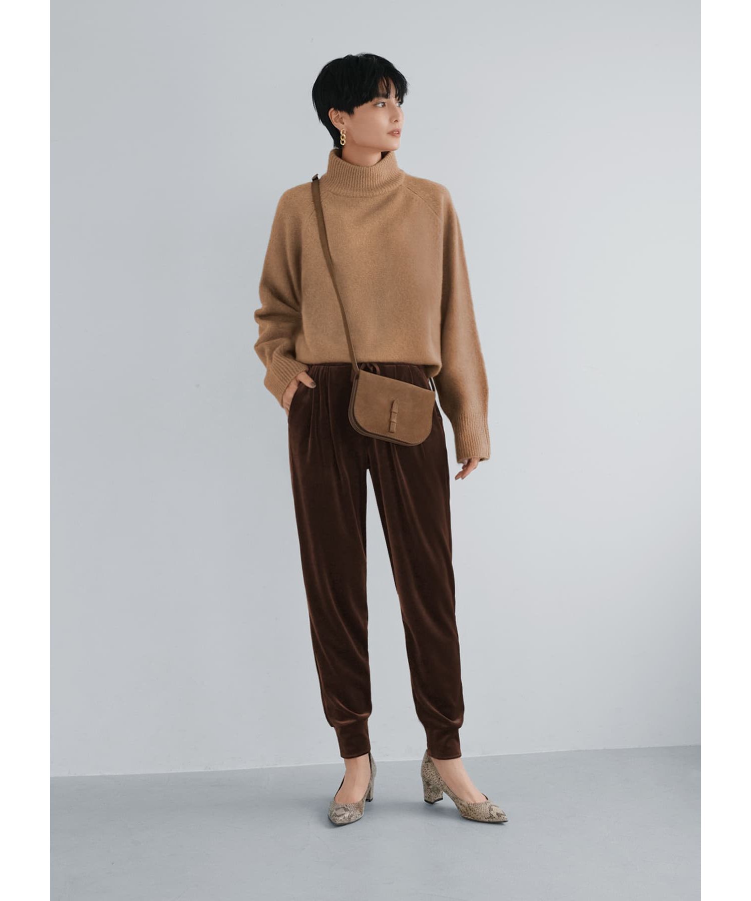 STYLE DELI「ヤク風タートルネックニットトップス」|ニット・セーター|