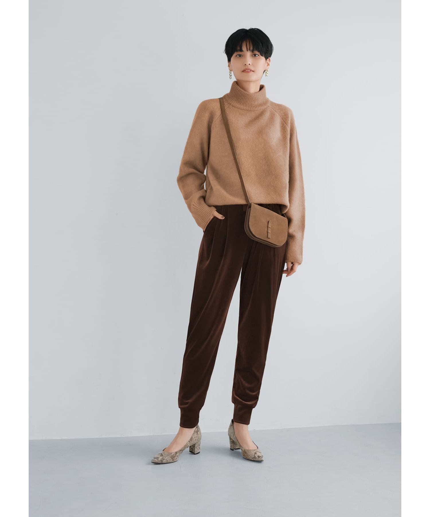 STYLE DELI「ヤク風タートルネックニットトップス」|ニット・セーター|