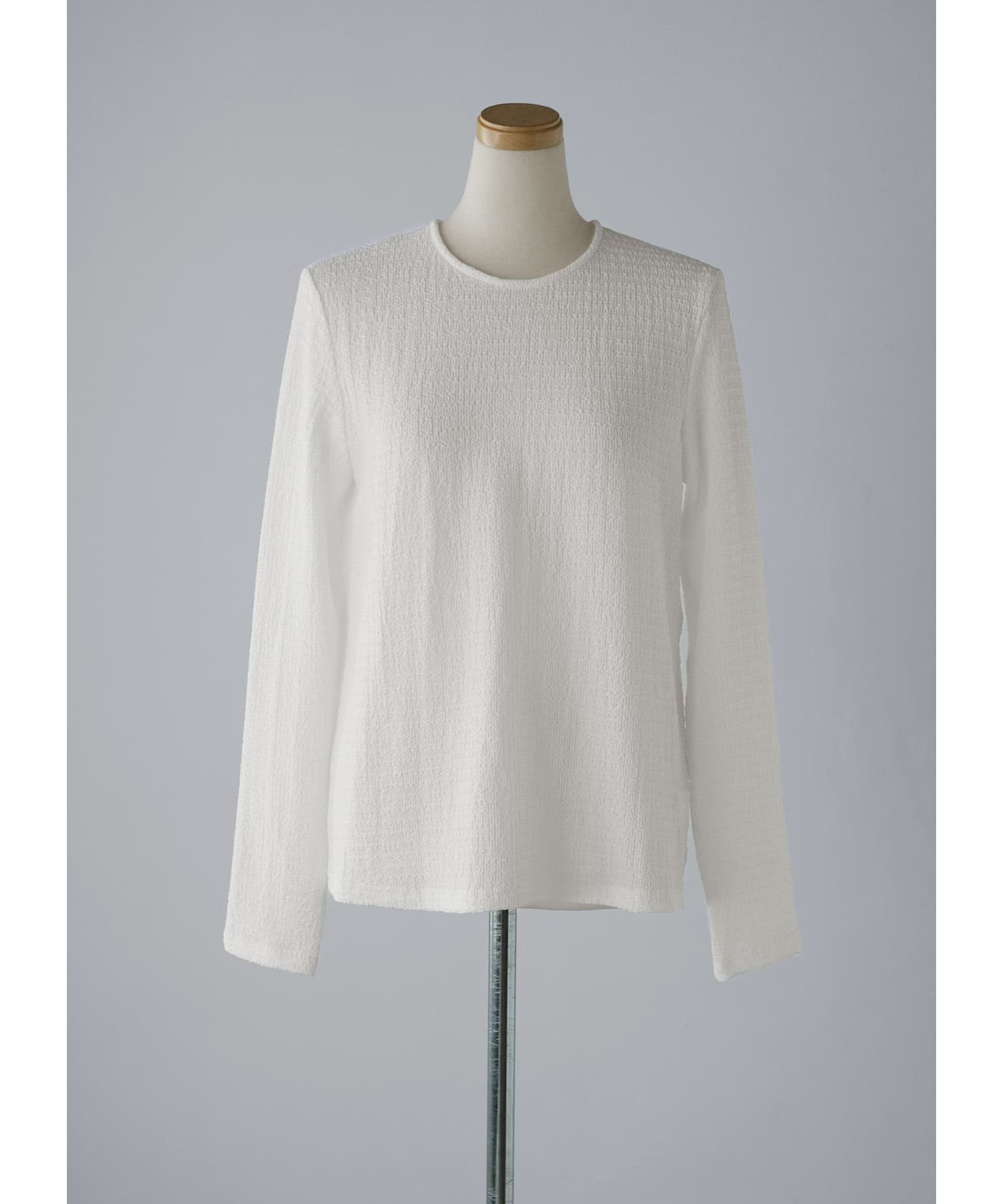 STYLE DELI「凹凸生地の長袖カットソートップス」|Tシャツ・カットソー|