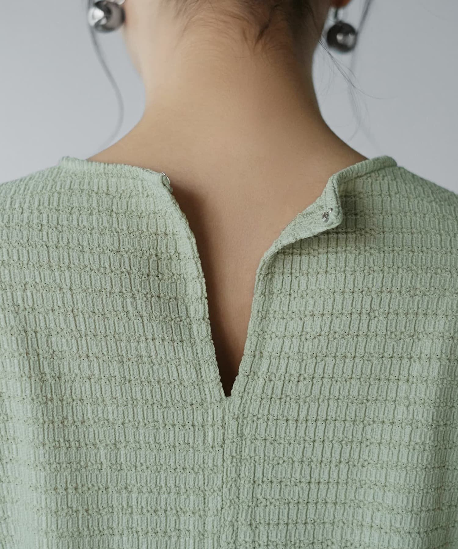 STYLE DELI「凹凸生地の長袖カットソートップス」|Tシャツ・カットソー|