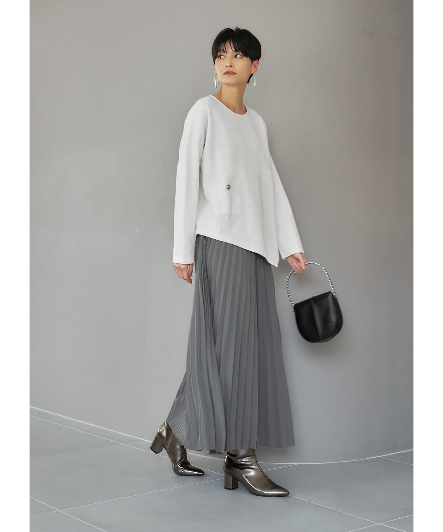 STYLE DELI「アシンメトリー長袖Tシャツ」|Tシャツ・カットソー|