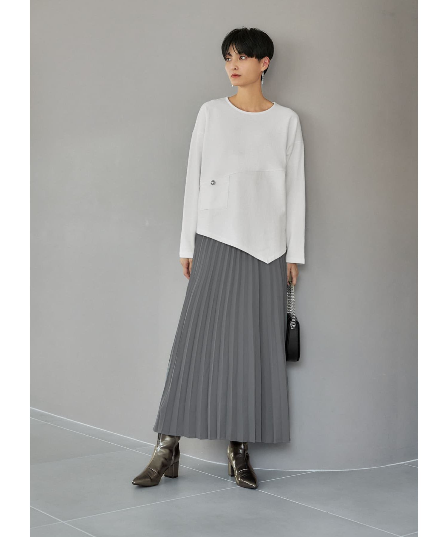 STYLE DELI「アシンメトリー長袖Tシャツ」|Tシャツ・カットソー|