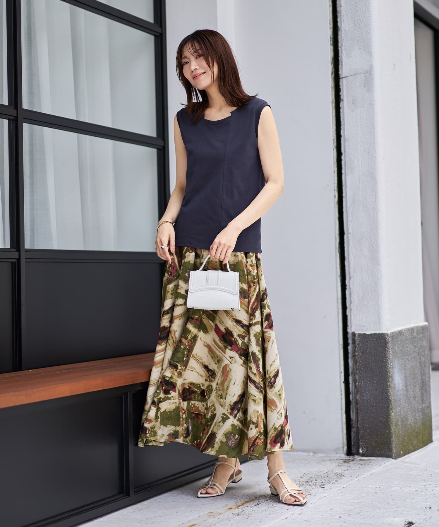 STYLE DELI「首元デザインノースリカットトップス」|Tシャツ・カットソー|