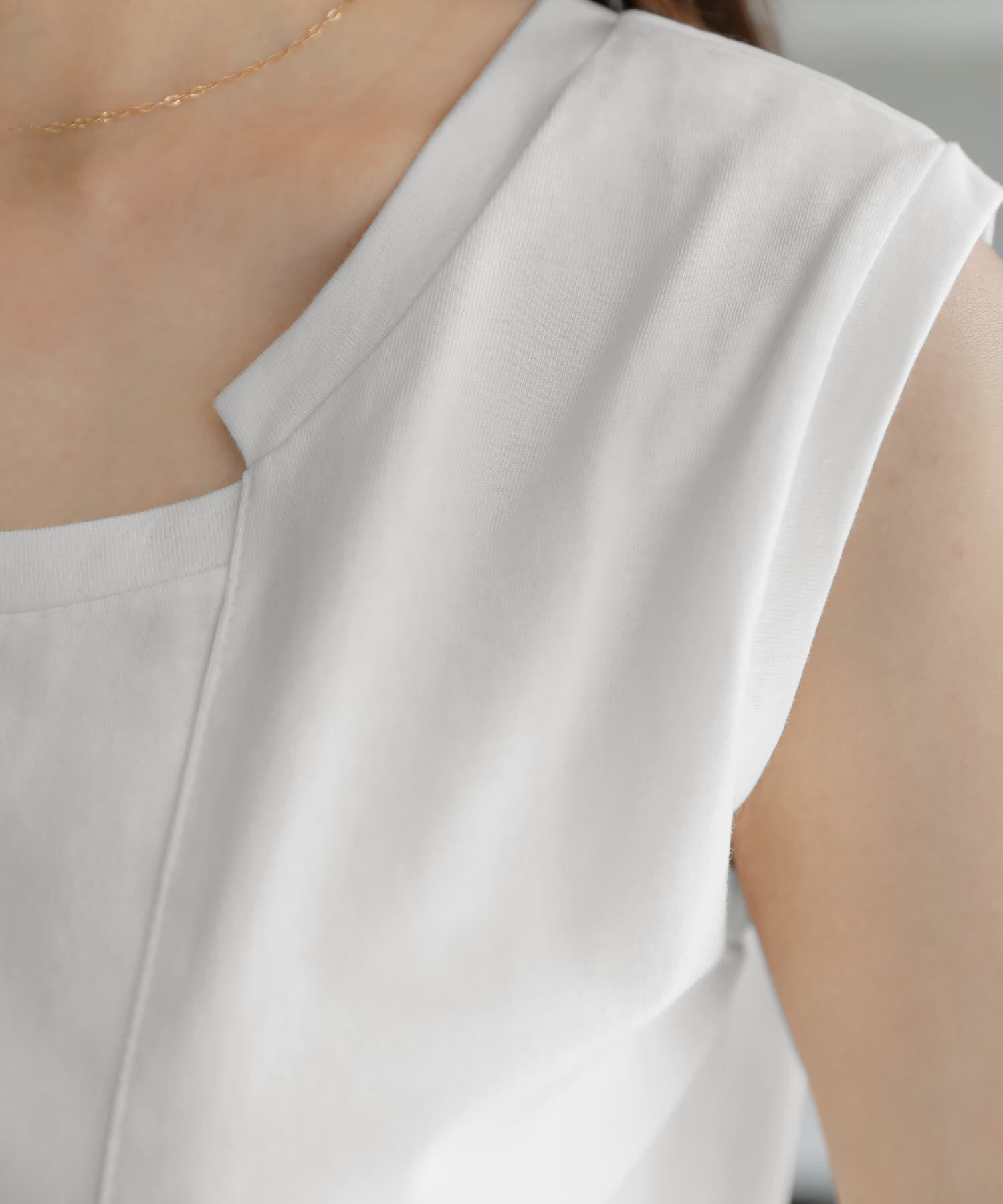 STYLE DELI「首元デザインノースリカットトップス」|Tシャツ・カットソー|